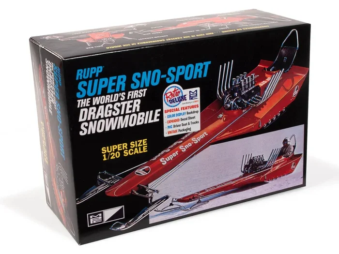 MPC 961 1/20 Rupp Super Sno-Sport Snow Dragster Skill Level 2 Model Kit