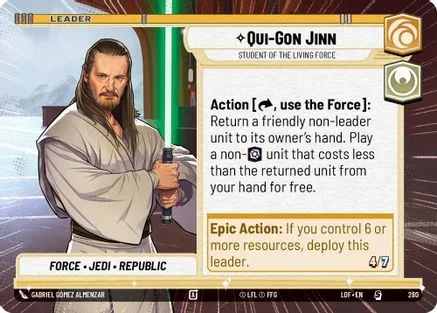 Qui-Gon Jinn – Student of the Living Force (Hyperspace) (280) – Legends of the Force