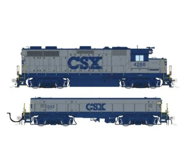 Rapido Trains 39025 HO EMD GP39 Mother+Slug CSX Grey & Blue 4288 + 1042 – DC