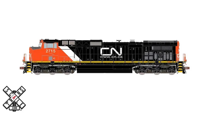 ScaleTrains 33462 Rivet HO Scale GE Dash 9 (C44-9W) Canadian National IC/CN 2725 DCC and LokSound